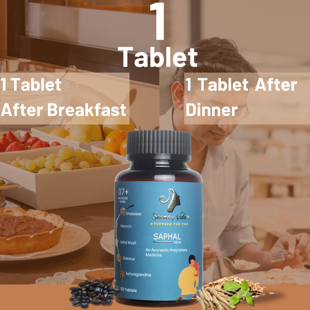 Ayurvedic Tablet for Men Fertility - Saphal