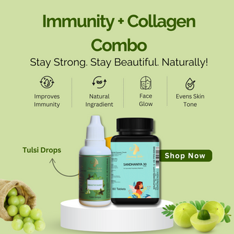 Tulsi drop collagen combo