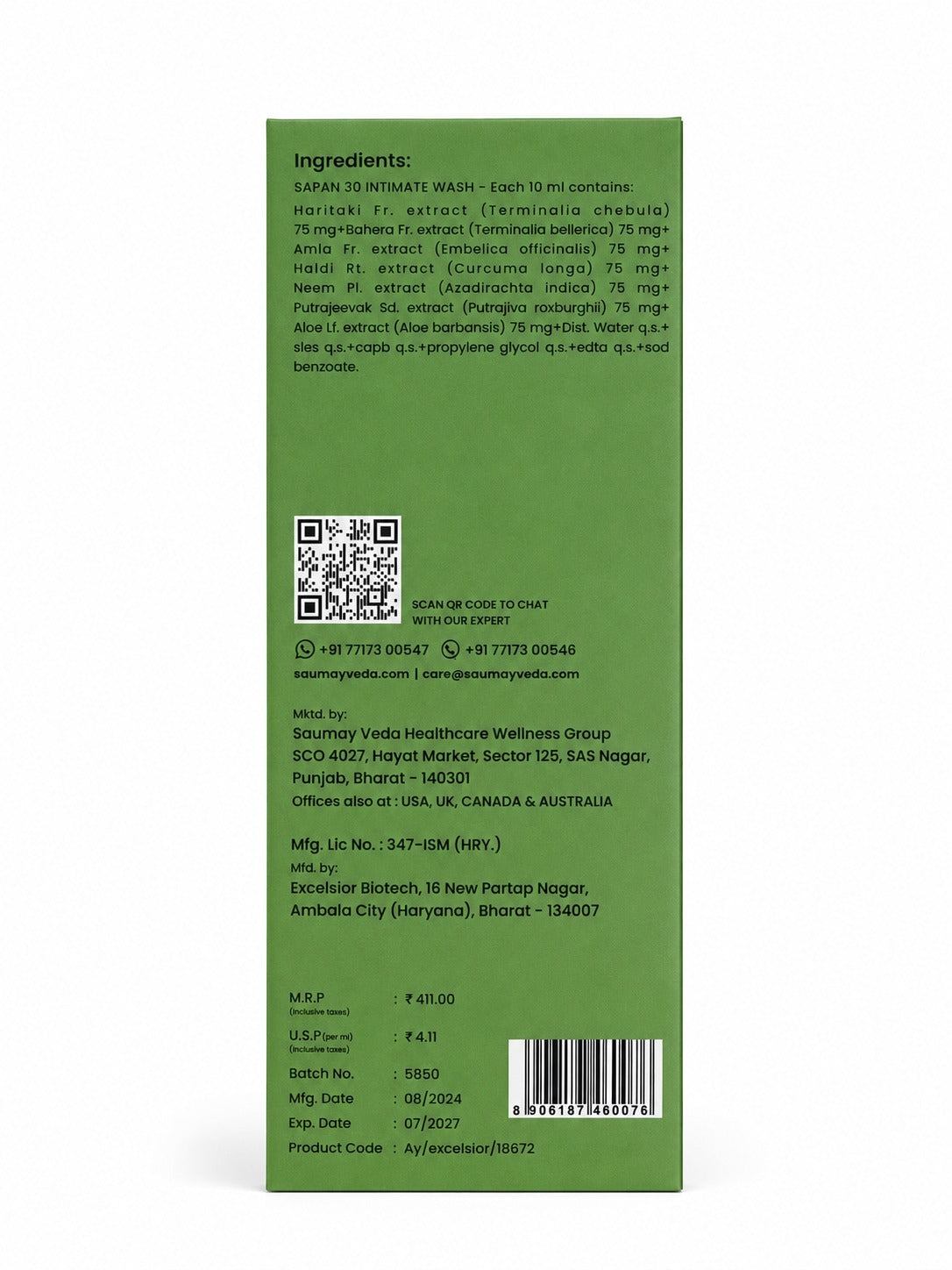 Best Intimate Wash for Women - Sapan 30